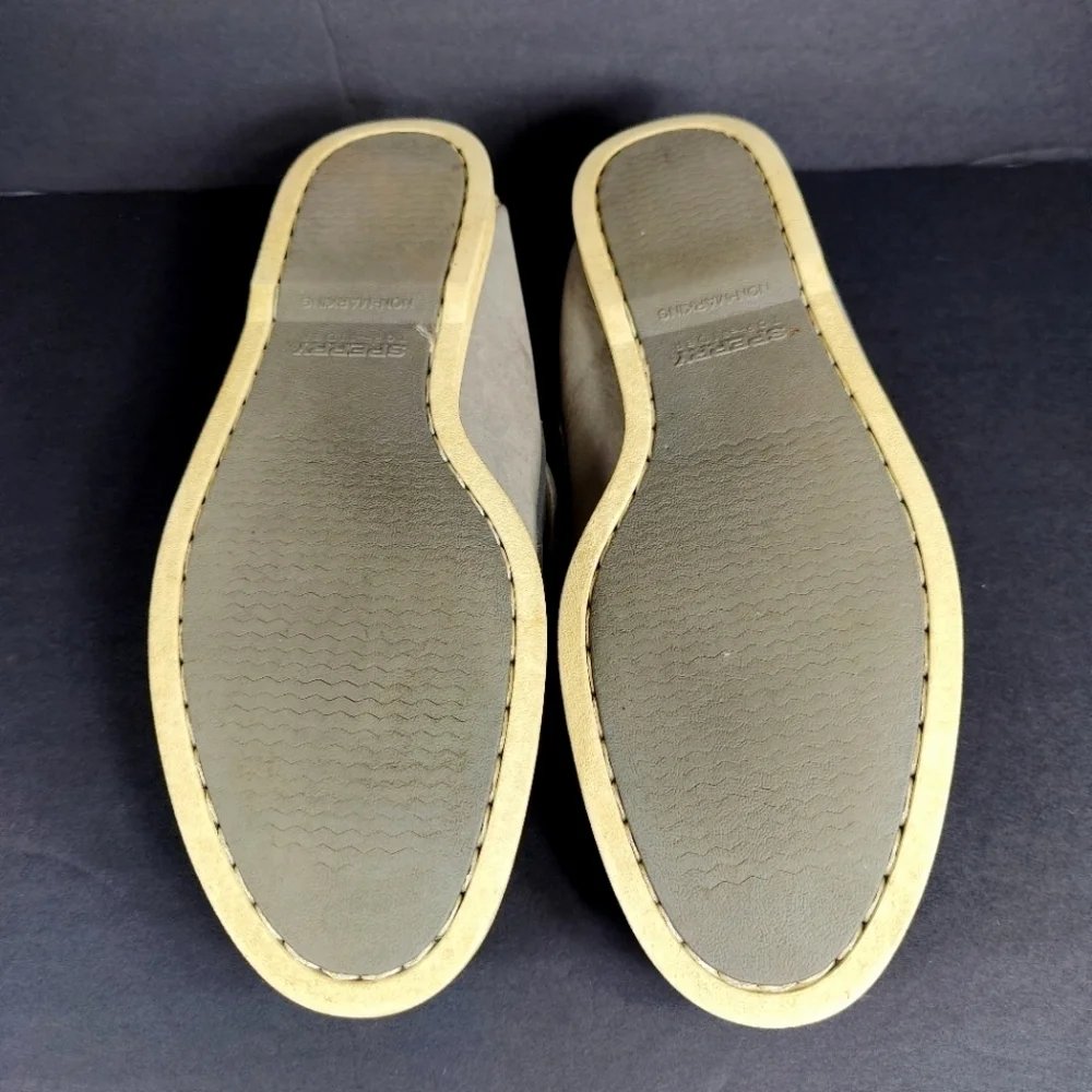 Sperry Original Gray Top Sider Boat Leather Lace Up Casual Men's Shoe Size 11M